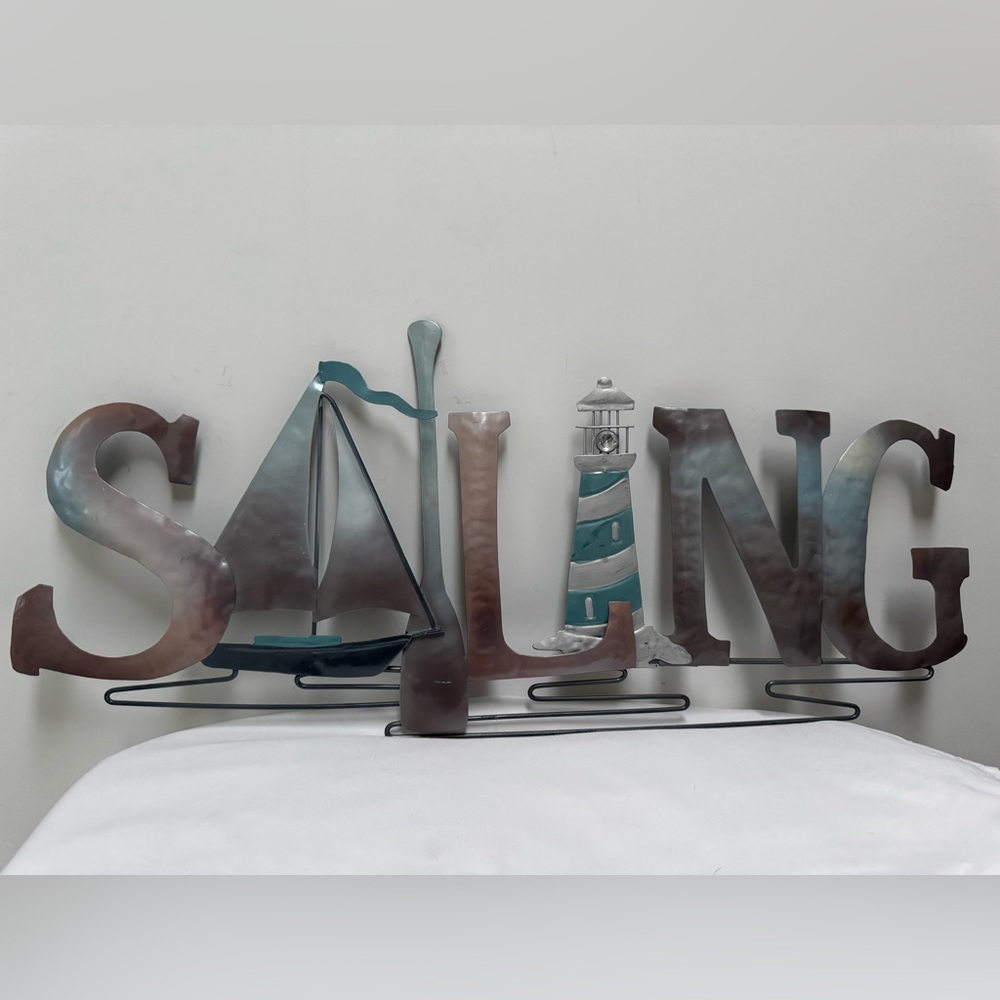 Nautical Metal Wall Art Decor - Sailing Theme